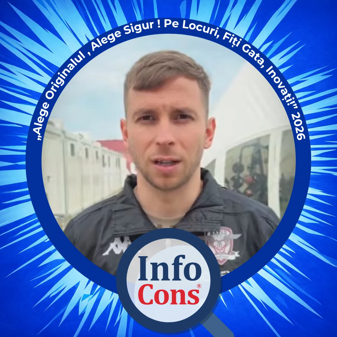 Mesajul domnului Razvan Onea , Fotbalist – FC Rapid 1923 – Ziua Mondiala a Proprietatii Intelectuale 2026 / IP Day – Inovați cu InfoCons pentru Proprietate Intelectuala !