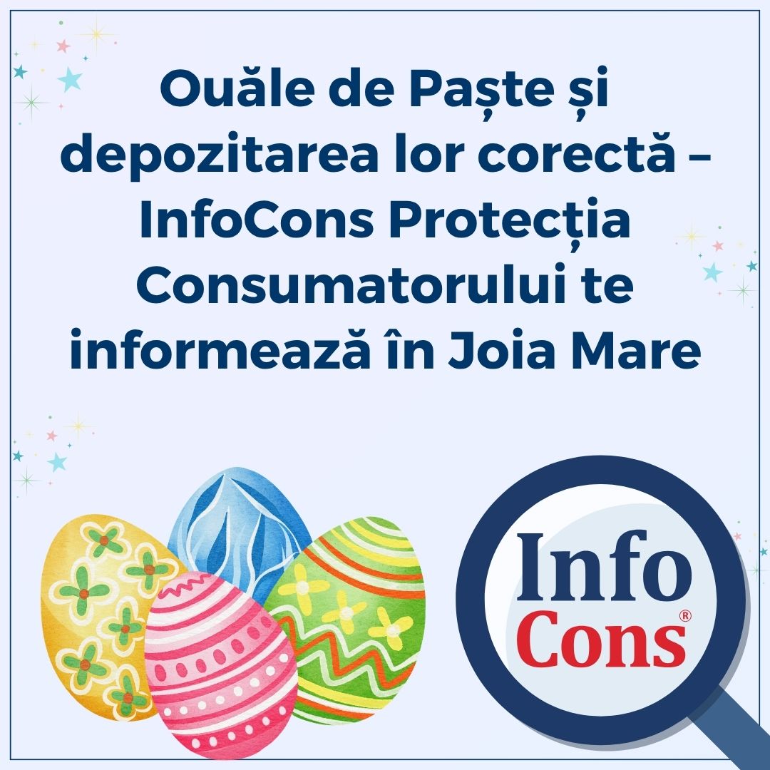 Ouăle de Paște și depozitarea lor corectă – InfoCons Protecția Consumatorului te informează în Joia Mare