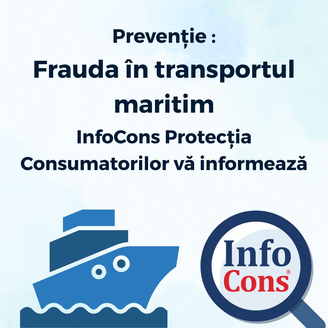 Prevenție : Frauda în transportul maritim - InfoCons Protecția Consumatorilor vă informează !