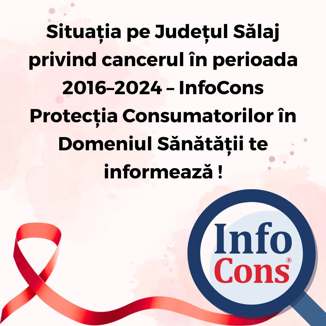 Situația pe Județul Sălaj privind cancerul în perioada 2016–2024 – InfoCons Protecția Consumatorilor în Domeniul Sănătății te informează !