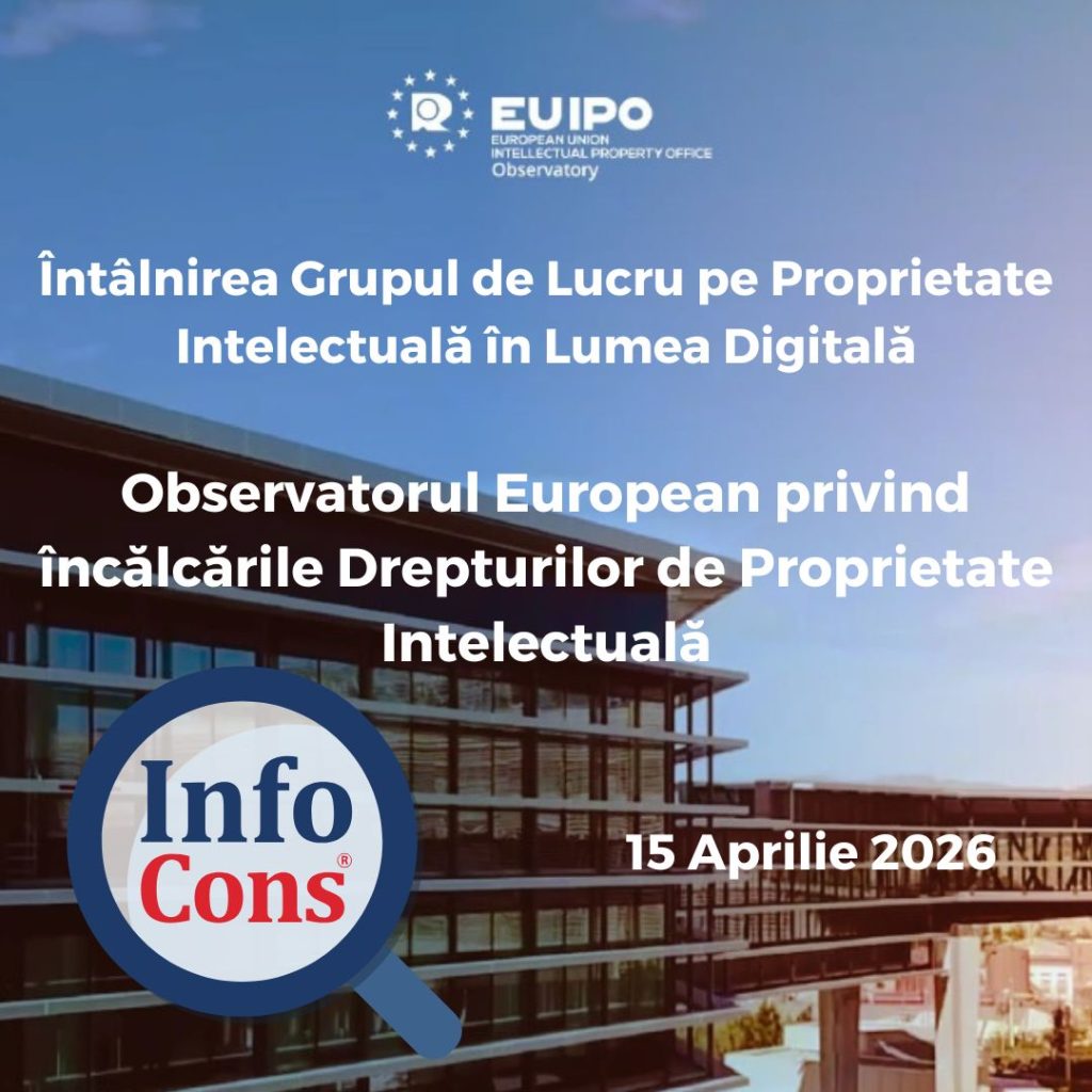 Sorin Mierlea , Președintele InfoCons Protecția Consumatorilor , participă la întâlnirea Grupului de Lucru pentru Proprietate Intelectuală în Lumea Digitală al Observatorului EUIPO - Oficiul Uniunii Europene pentru Proprietate Intelectuală