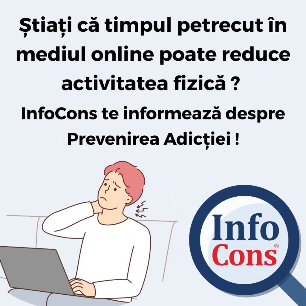 Știați că timpul petrecut în mediul online poate reduce activitatea fizică ?