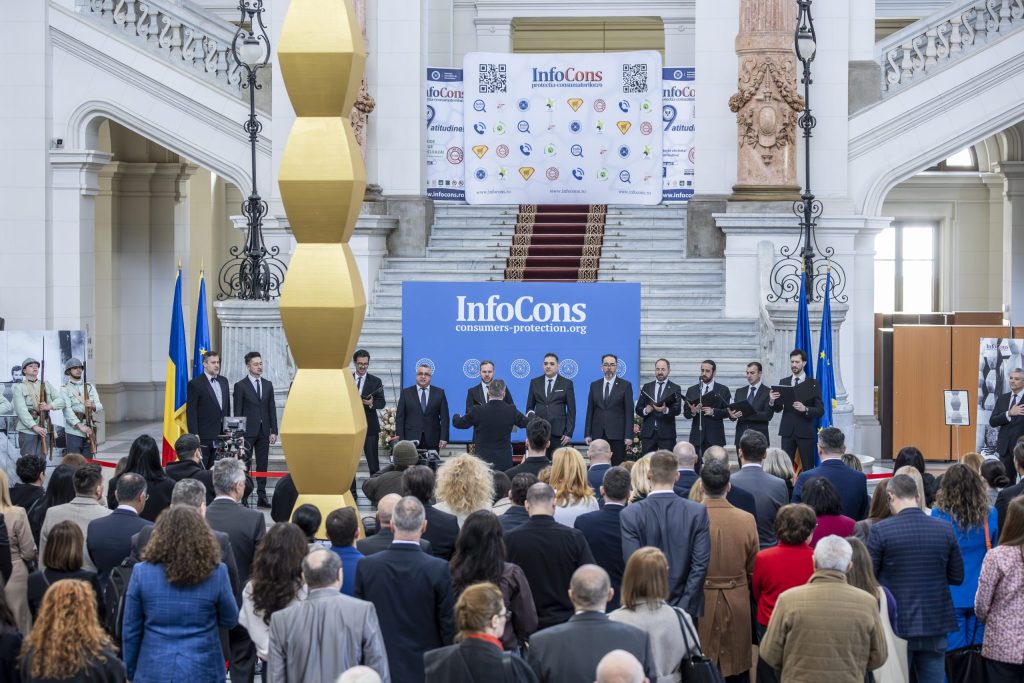 InfoCons Protecția Consumatorilor a organizat evenimentul dedicat Zilei Mondiale a Proprietății Intelectuale 2026 la Palatul de Justiție București