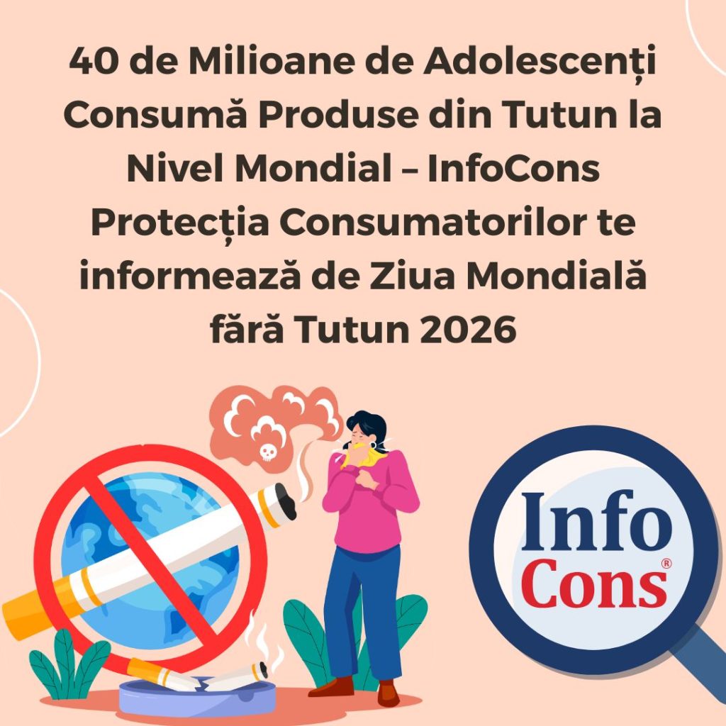 40 de Milioane de Adolescenți Consumă Produse din Tutun la Nivel Mondial &ndash; InfoCons Protecția Consumatorilor te informează de Ziua Mondială fără Tutun 2026