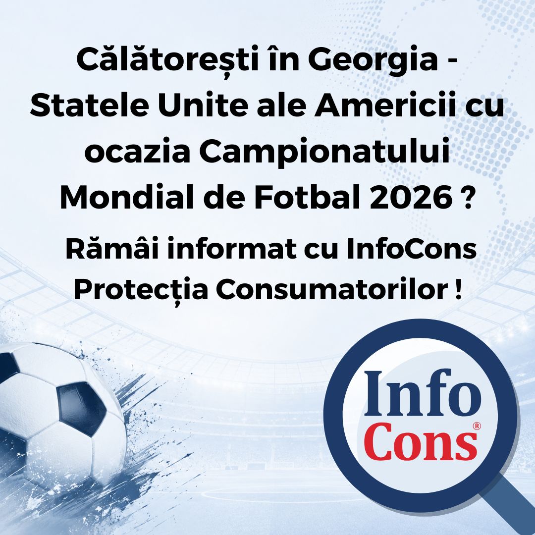Călătorești în Georgia - Statele Unite ale Americii cu ocazia Campionatului Mondial de Fotbal 2026 ? Rămâi informat cu InfoCons Protecția Consumatorilor !