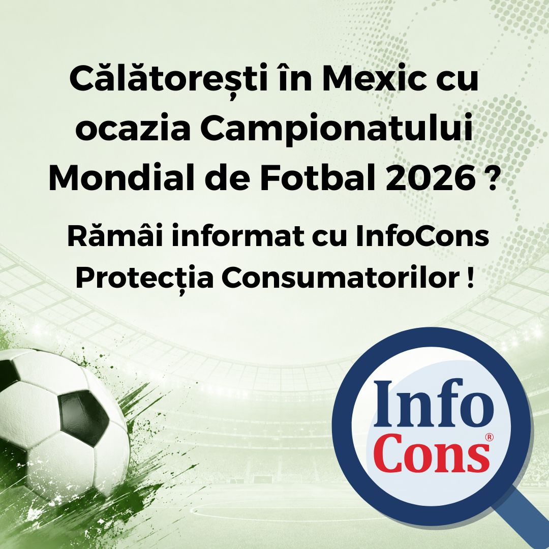 Călătorești în Mexic cu ocazia Campionatului Mondial de Fotbal 2026 ? Fii informat cu InfoCons Protecția Consumatorilor !