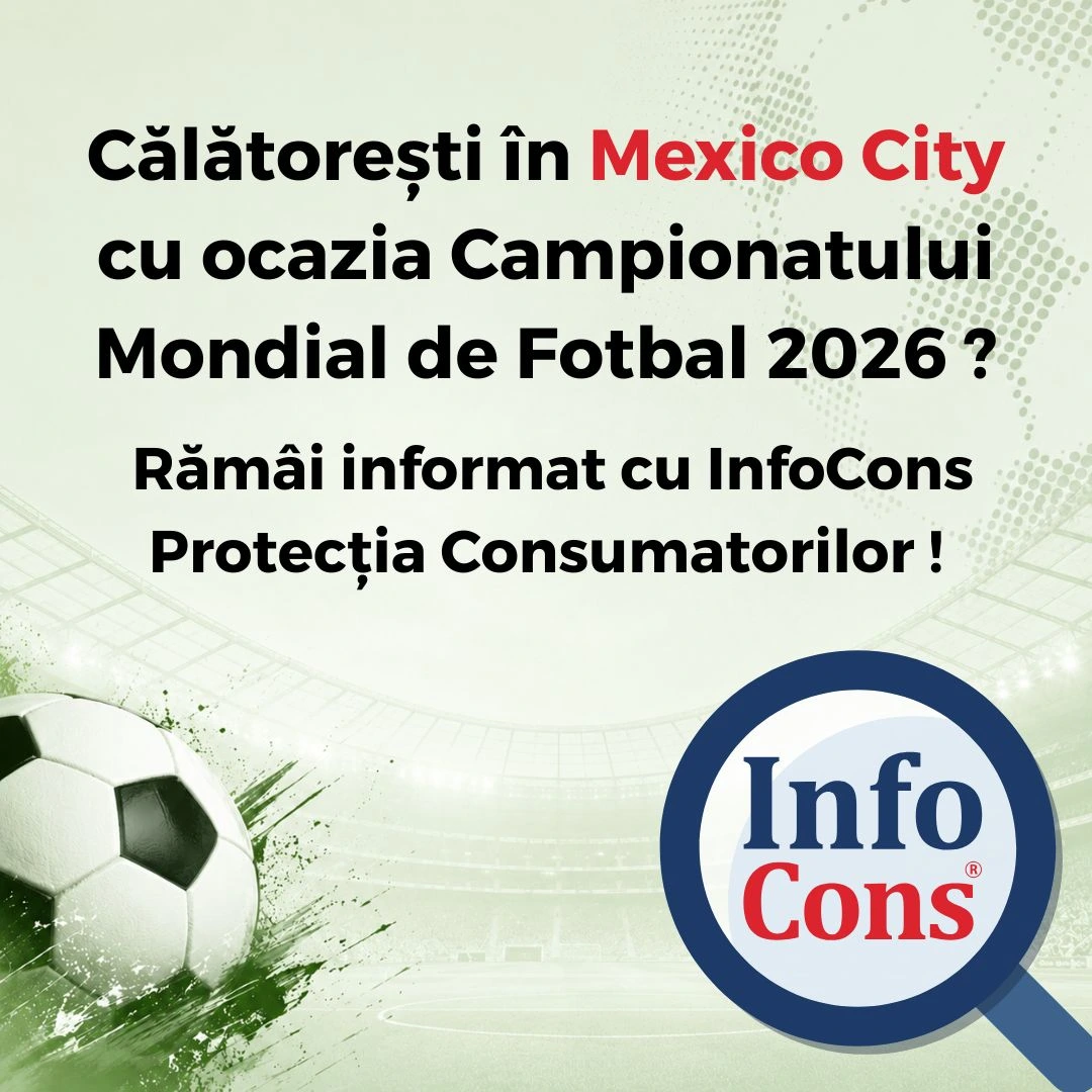 Călătorești în Mexico City - Mexic cu ocazia Campionatului Mondial de Fotbal 2026 ? Rămâi informat cu InfoCons Protecția Consumatorilor !