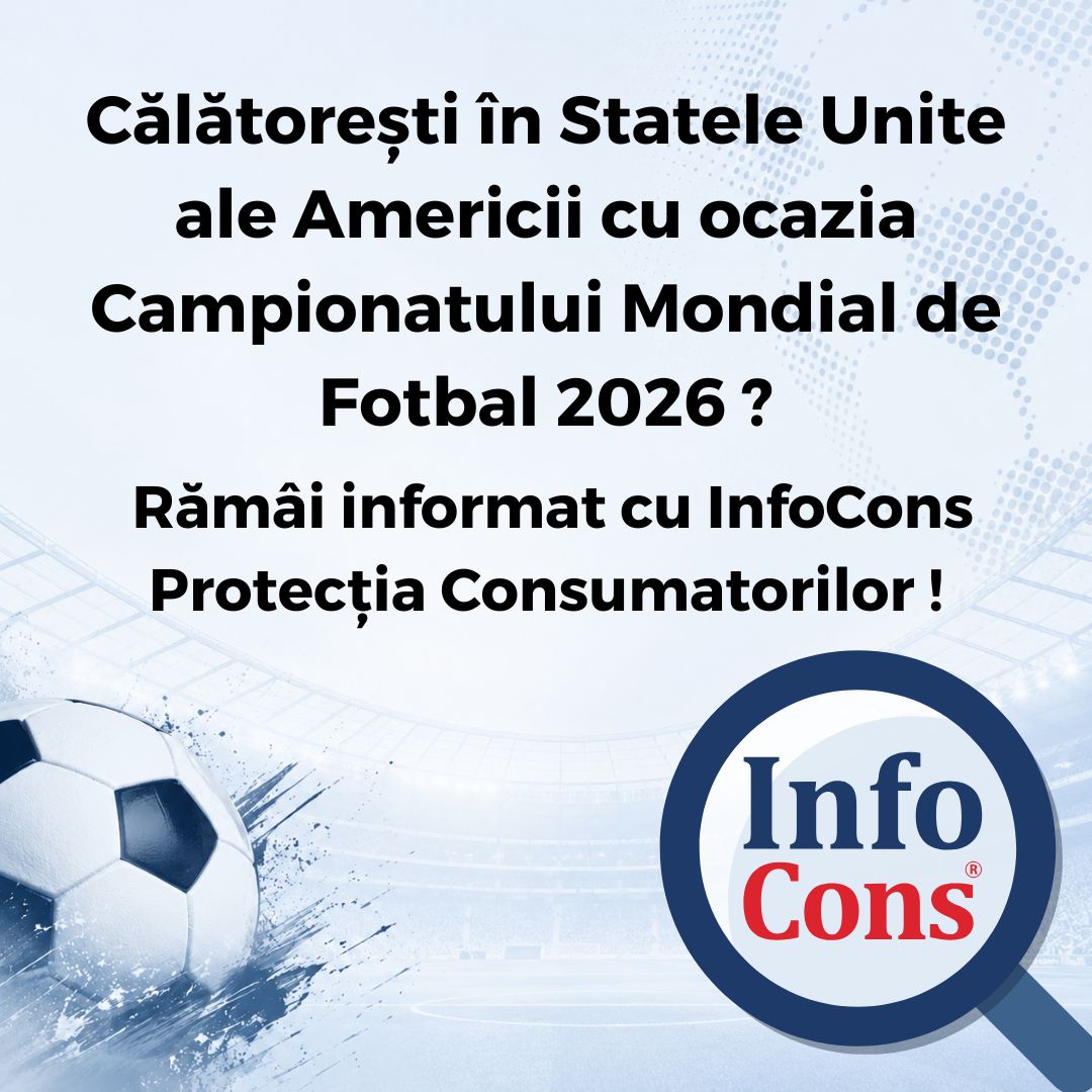 Călătorești în Statele Unite ale Americii cu ocazia Campionatului Mondial de Fotbal 2026 ? Rămâi informat cu InfoCons Protecția Consumatorilor !