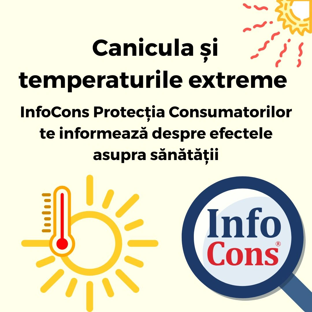 Canicula și temperaturile extreme - InfoCons Protecția Consumatorilor te informează despre efectele asupra sănătății