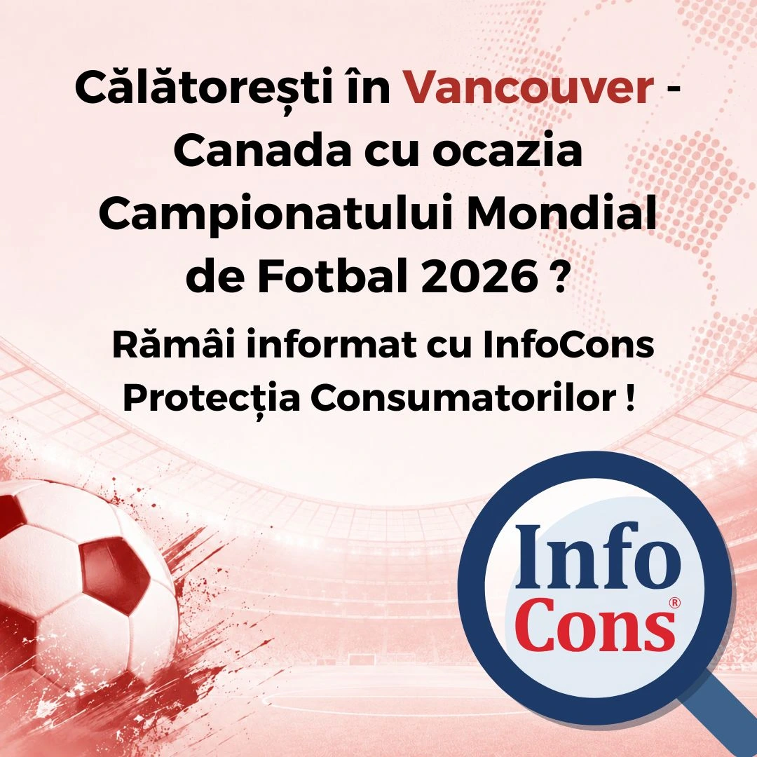 Călătorești în Vancouver - Canada cu ocazia Campionatului Mondial de Fotbal 2026 ? Rămâi informat cu InfoCons Protecția Consumatorilor !
