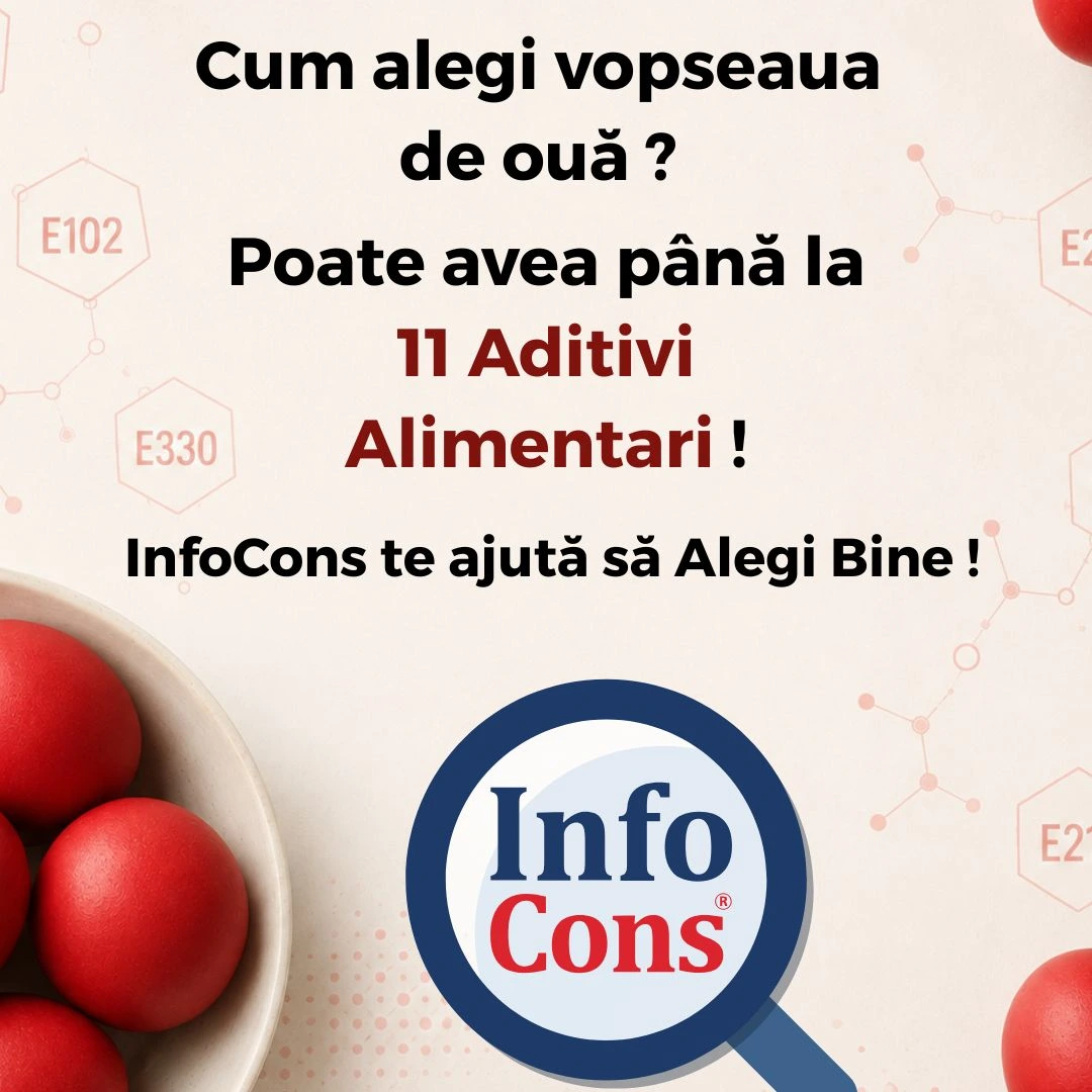 Cum alegi vopseaua de ouă ? Poate avea până la 11 Aditivi Alimentari / Food Additives ! InfoCons te ajută să Alegi Bine !