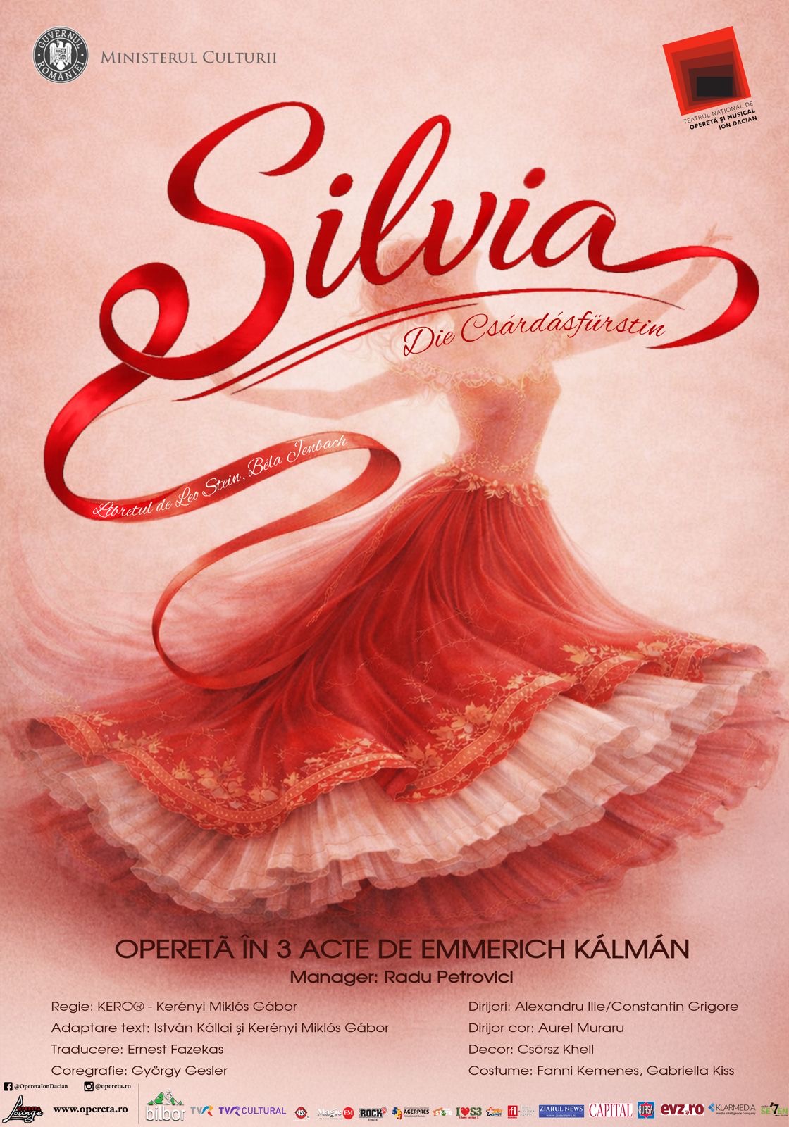 InfoCons Protecția Consumatorilor de Artă și Cultură vă invită la spectacolul de succes &bdquo;Silvia&rdquo; la finalul lunii mai pe scena Teatrului Național de Operetă și Musical &bdquo;Ion Dacian&rdquo;