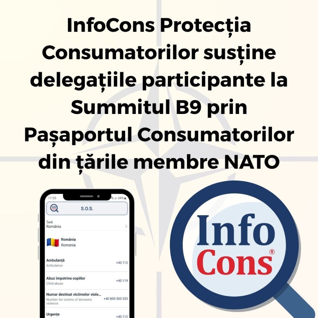 InfoCons Protecția Consumatorilor susține delegațiile participante la Summitul B9 prin Pașaportul Consumatorilor din țările membre NATO
