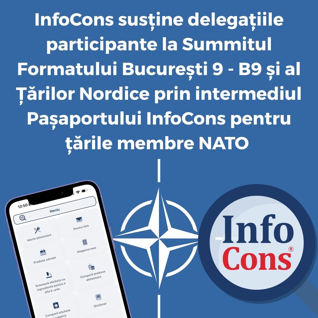 InfoCons susține delegațiile participante la Summitul Formatului București 9 - B9 și al Țărilor Nordice prin intermediul Pașaportului InfoCons pentru țările membre NATO