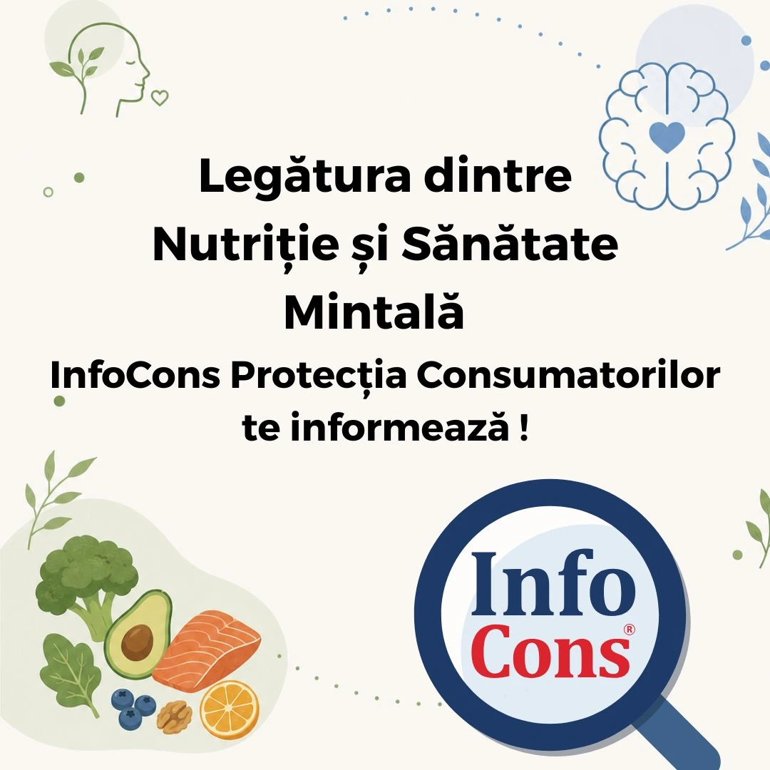 Legătura dintre Nutriție și Sănătate Mintală – InfoCons Protecția Consumatorilor te informează !