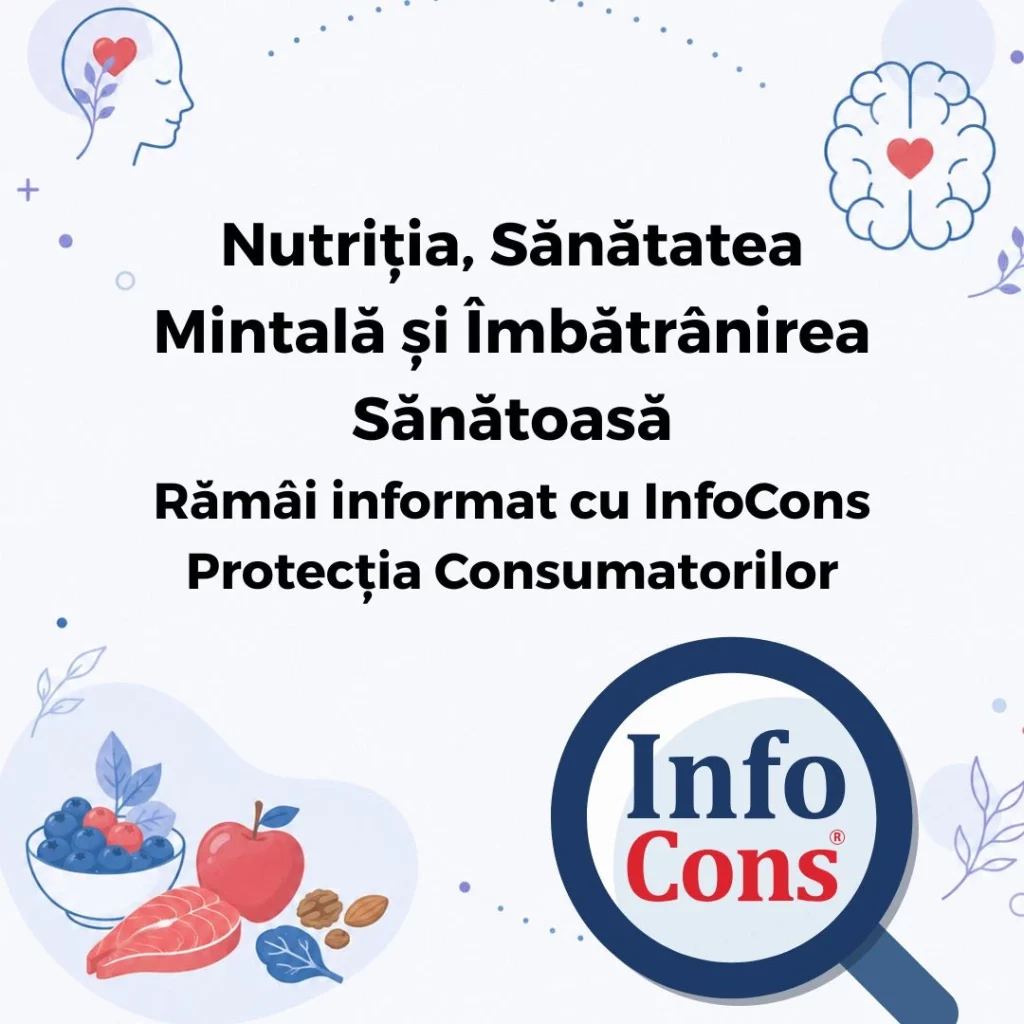 Nutriția, Sănătatea Mintală și &Icirc;mbătr&acirc;nirea Sănătoasă &ndash; Răm&acirc;i informat cu InfoCons Protecția Consumatorilor
