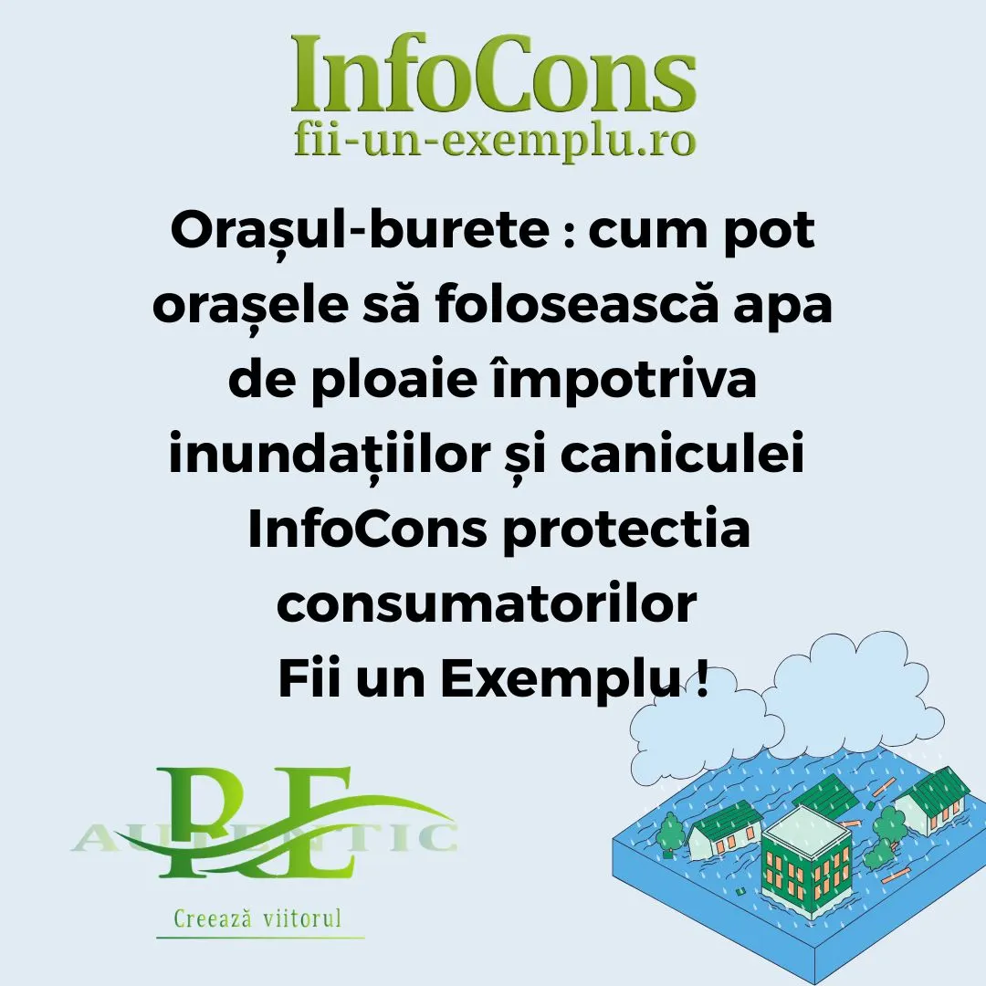 Orașul-burete : cum pot orașele să folosească apa de ploaie &icirc;mpotriva inundațiilor și caniculei &ndash; InfoCons protectia consumatorilor &ndash; Fii un Exemplu !