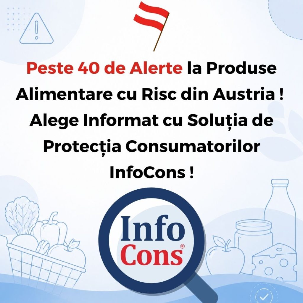 Peste 40 de Alerte la Produse Alimentare cu Risc din Austria ! Alege Informat cu Soluția de Protecția Consumatorilor InfoCons !