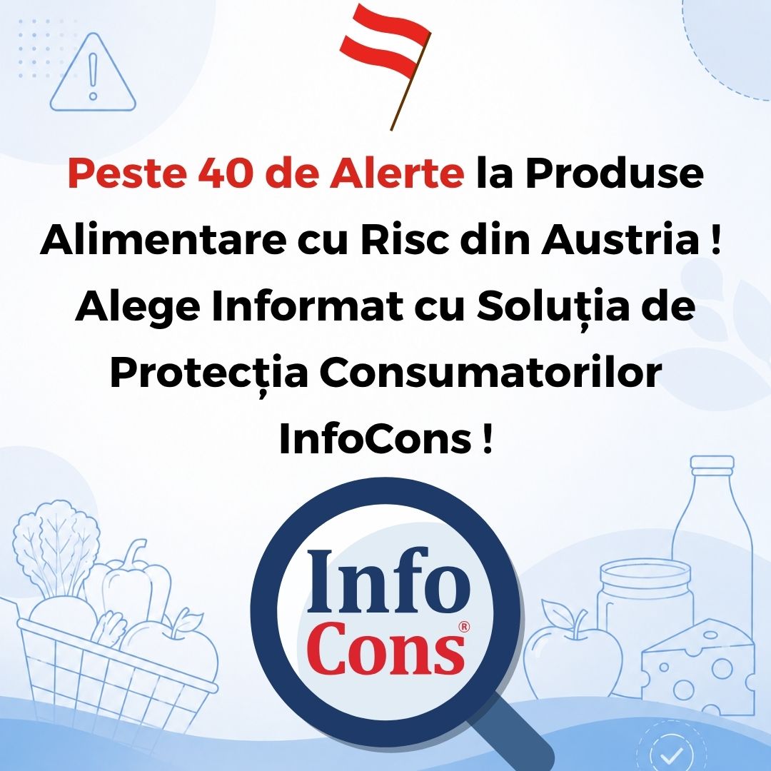 Peste 40 de Alerte la Produse Alimentare cu Risc din Austria ! Alege Informat cu Soluția de Protecția Consumatorilor InfoCons !