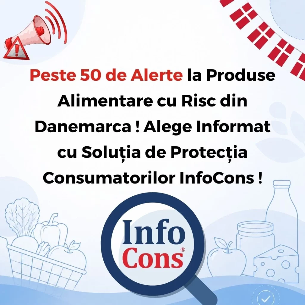 Peste 50 de Alerte la Produse Alimentare cu Risc din Regatul Danemarcei / Danemarca ! Alege Informat cu Soluția de Protecția Consumatorilor InfoCons !