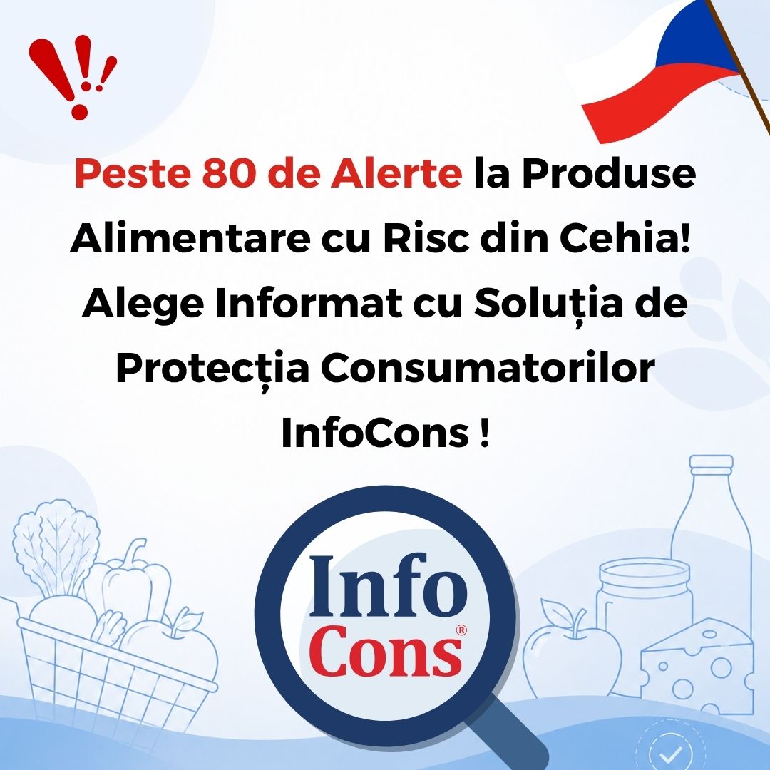 Peste 80 de Alerte la Produse Alimentare cu Risc din Republica Cehă / Cehia ! Alege Informat cu Soluția de Protecția Consumatorilor InfoCons !