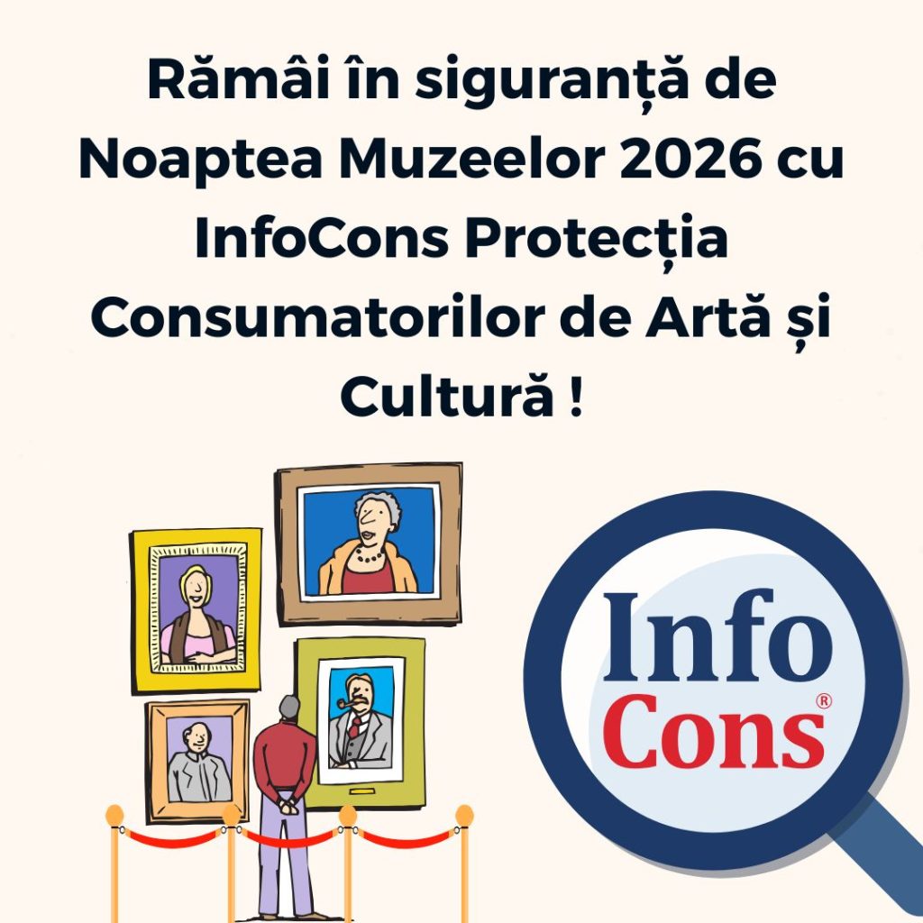 Rămâi în siguranță de Noaptea Muzeelor 2026 cu InfoCons Protecția Consumatorilor de Artă și Cultură !