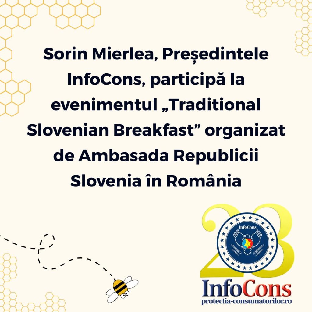 Sorin Mierlea , Președintele InfoCons Protecția Consumatorilor , participă la evenimentul &bdquo;Traditional Slovenian Breakfast&rdquo; organizat de Ambasada Republicii Slovenia &icirc;n Rom&acirc;nia