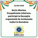Sorin Mierlea , Președintele InfoCons Protecția Consumatorului , participă la Recepția organizată de Ambasada Indiei în România
