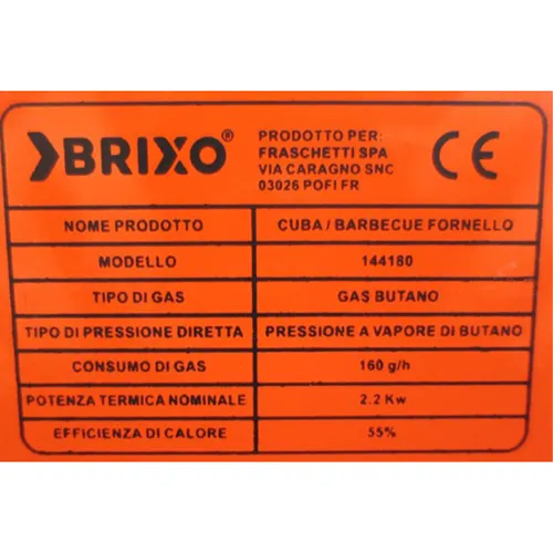Brixo (Cuba) - Sobă portabilă cu gaz