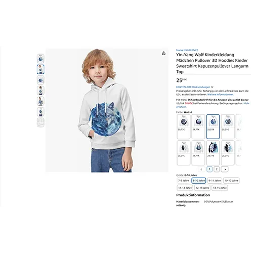 KHHKJBVCE - Hoodie pentru copii