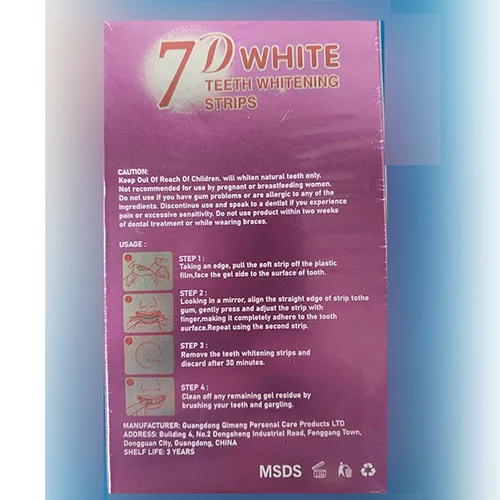 D white - Benzi de albire a dinților