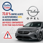 73.8 % dintre alerte la autoturismele Opel au aceeași origine – iar piesele contrafăcute îți pot pune viața în pericol
