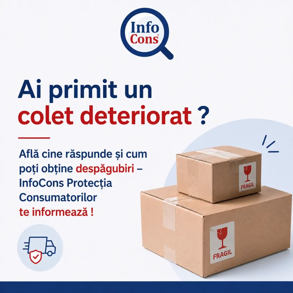 Ai primit un colet deteriorat ? Află cine răspunde și cum poți obține despăgubiri &ndash; InfoCons Protecția Consumatorilor te informează
