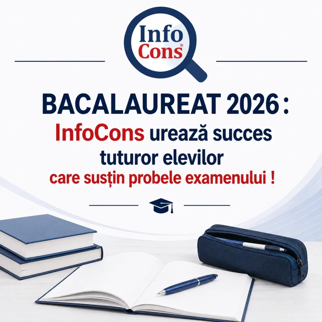 Bacalaureat 2026 InfoCons urează succes tuturor elevilor care susțin probele examenului !