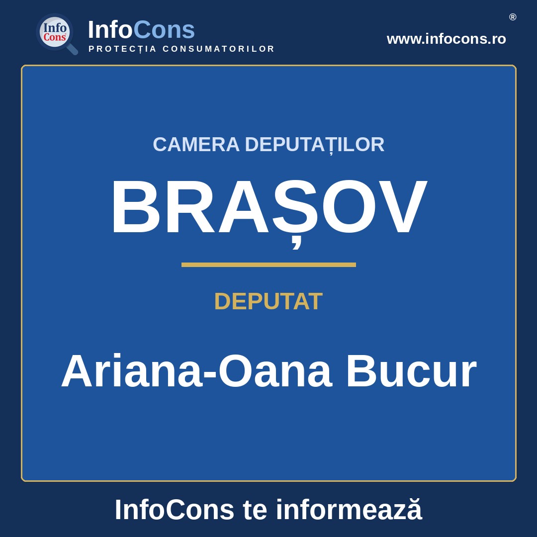 Camera Deputaților și deputata Ariana-Oana Bucur – InfoCons te informează