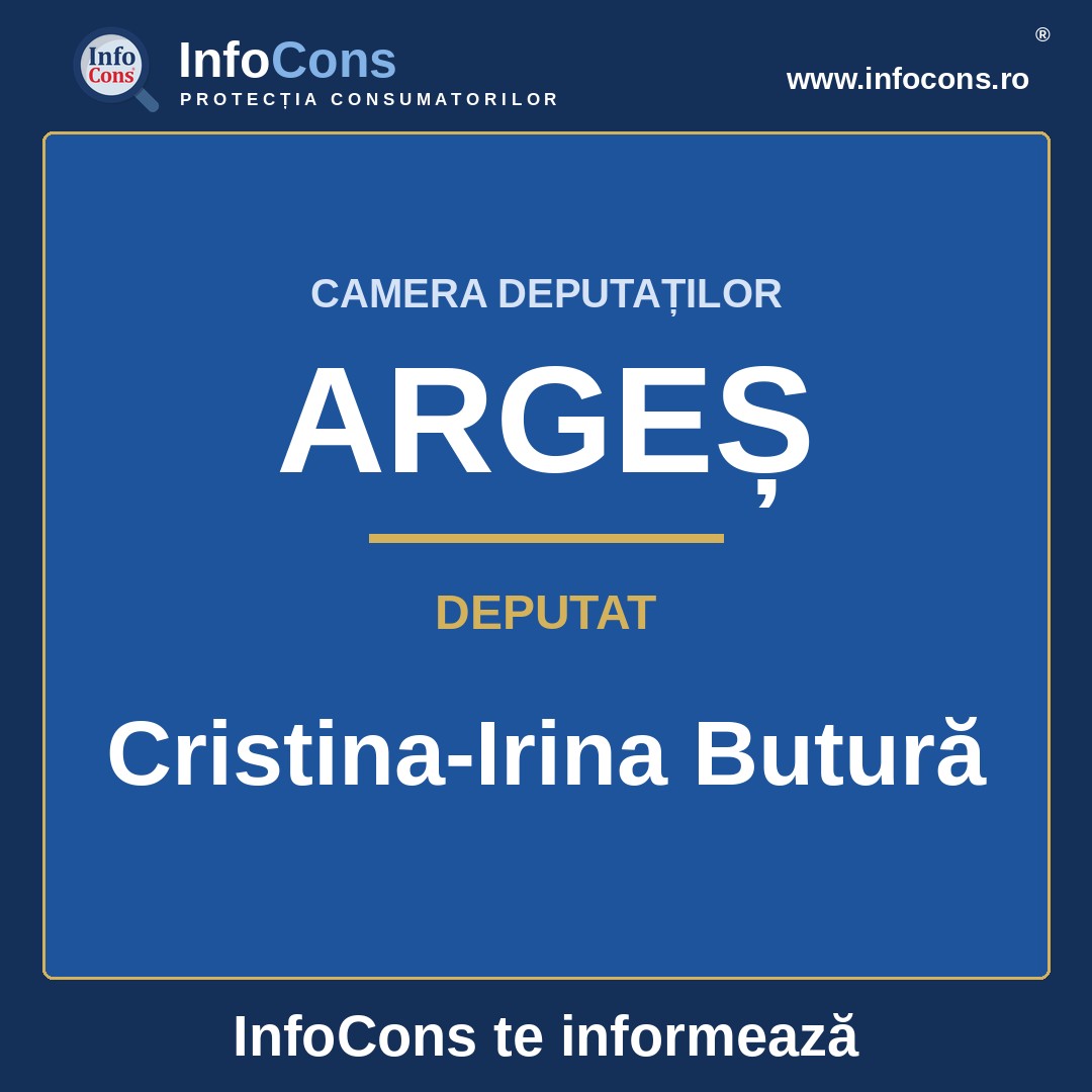 Camera Deputaților și deputata Cristina-Irina Butură &ndash; InfoCons te informează