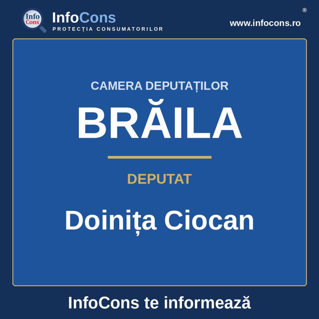 Camera Deputaților și deputata Doinița Ciocan &ndash; InfoCons te informează