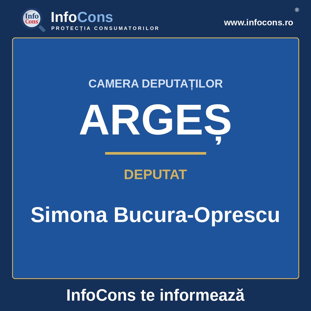 Camera Deputaților și deputata Simona Bucura-Oprescu – InfoCons te informează