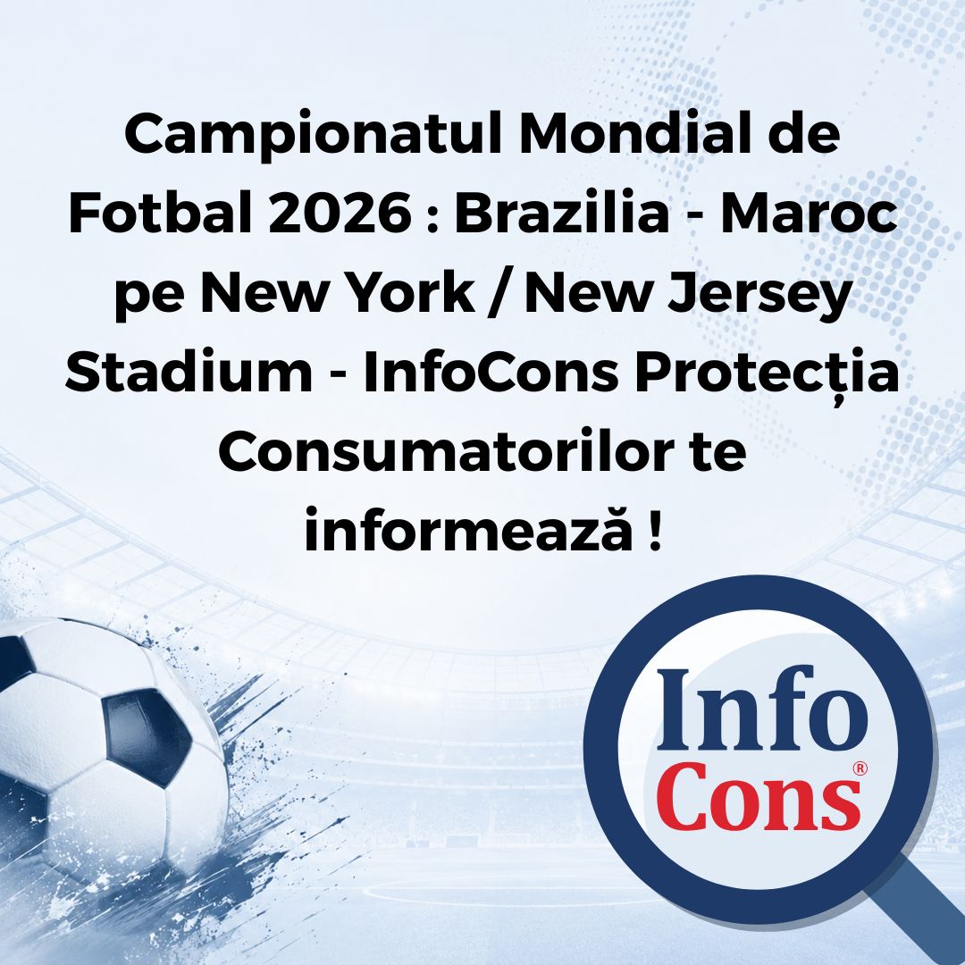Campionatul Mondial de Fotbal 2026 : Brazilia - Maroc pe New York / New Jersey Stadium - InfoCons Protecția Consumatorilor te informează !