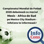 Campionatul Mondial de Fotbal 2026 debutează cu meciul Mexic - Africa de Sud pe Mexico City Stadium - InfoCons Protecția Consumatorilor te informează !