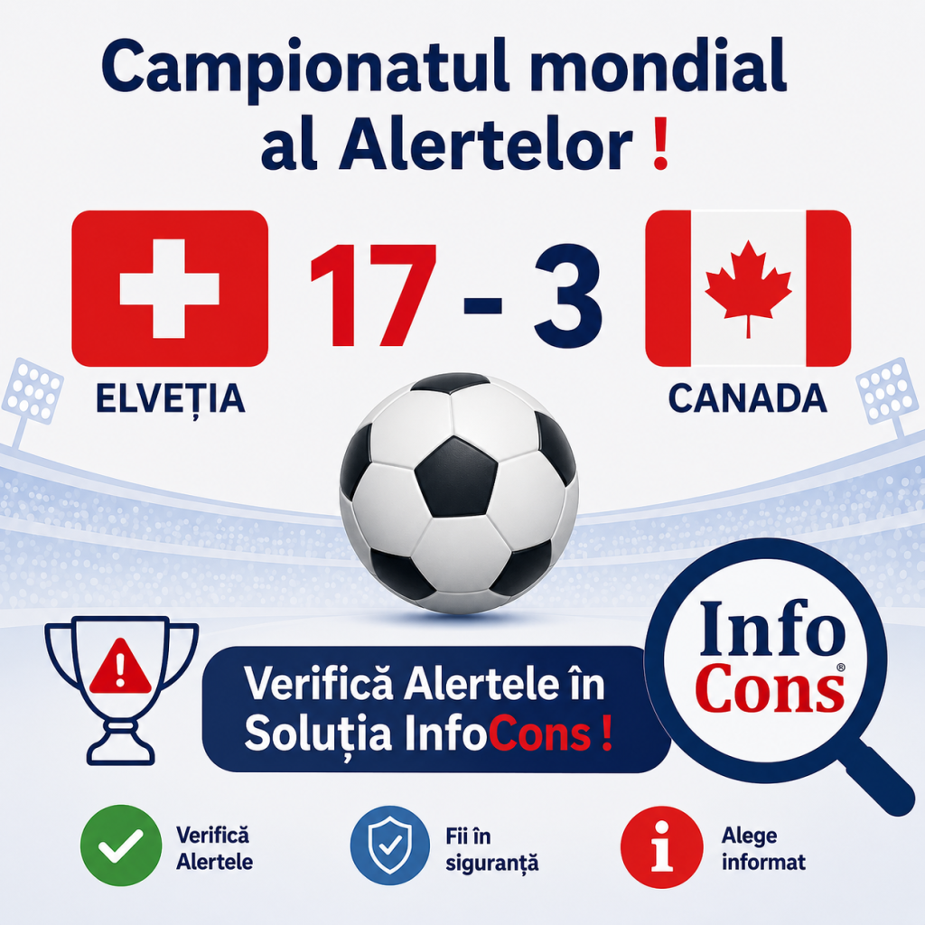 Campionatul mondial al Alertelor ! Elveția – Canada – Scor 17 – 3 ! Verifică Alertele în Soluția InfoCons !