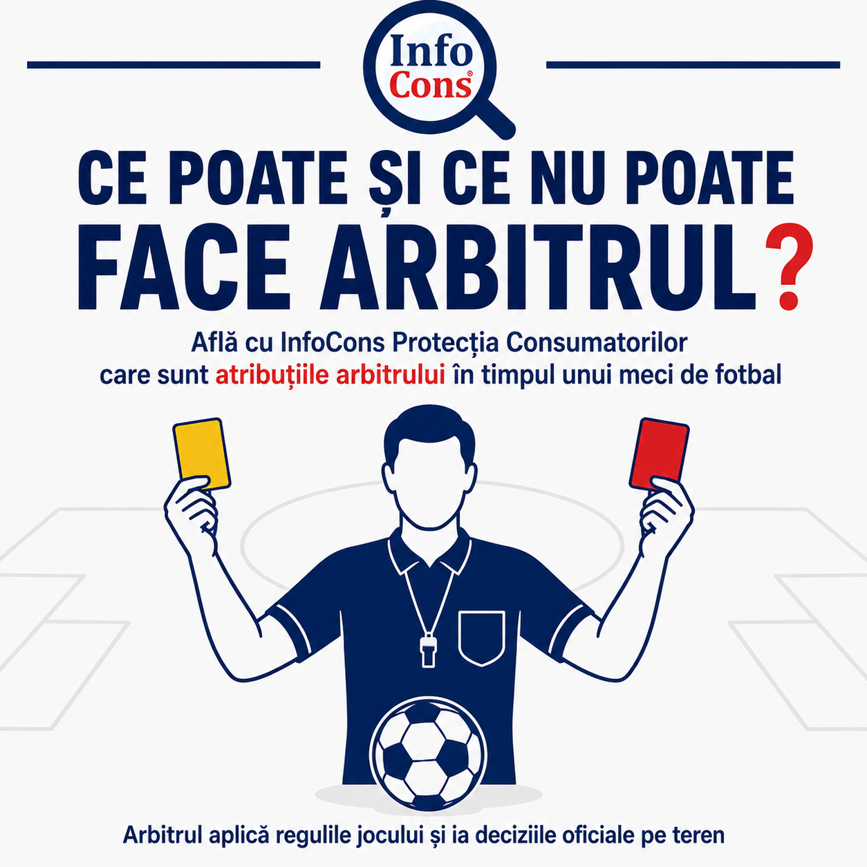 Ce Poate și Ce Nu Poate Face Arbitrul în Timpul unui Meci de Fotbal Află cu InfoCons Protecția Consumatorilor