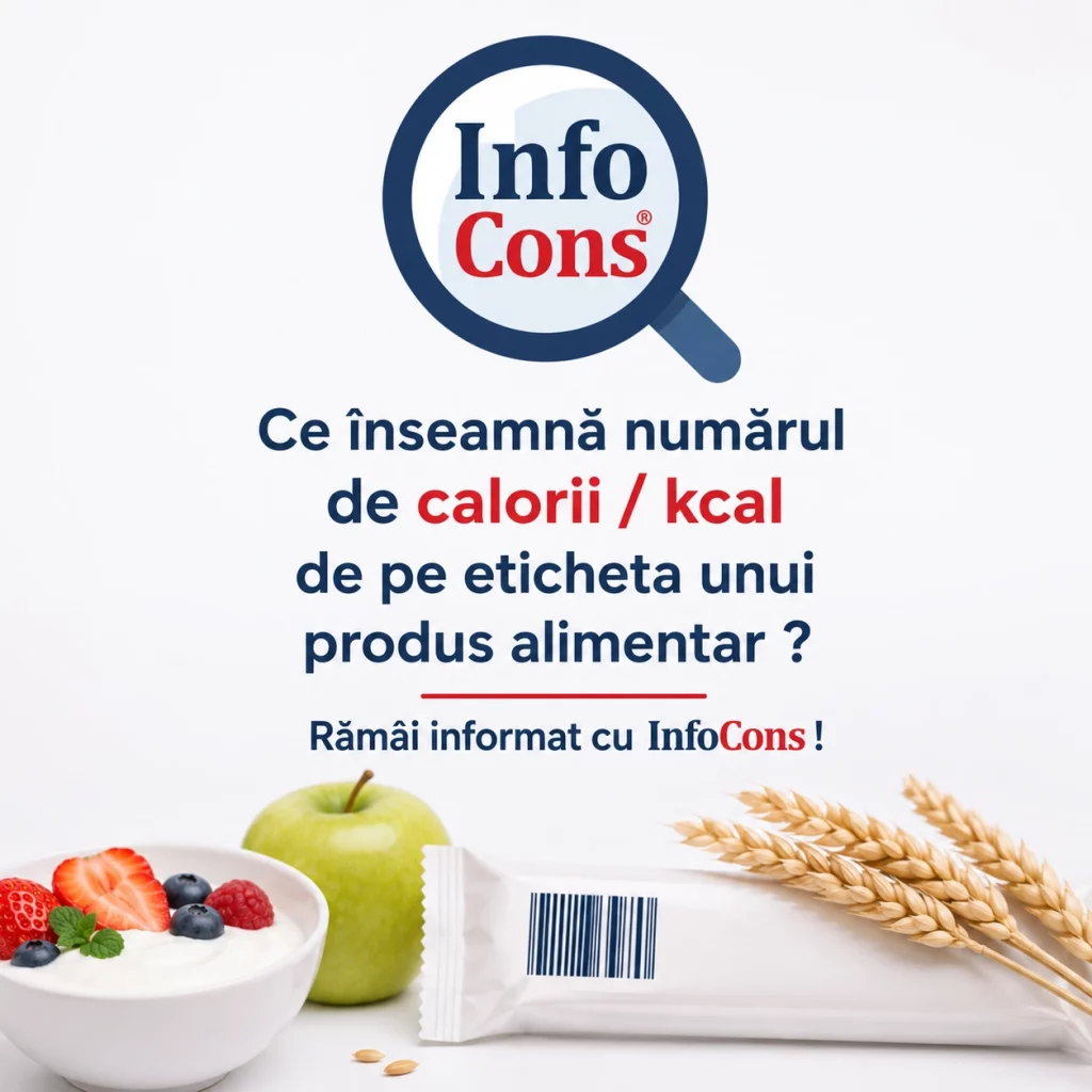 Ce înseamnă numărul de calorii kcal de pe eticheta unui produs alimentar Rămâi informat cu InfoCons !