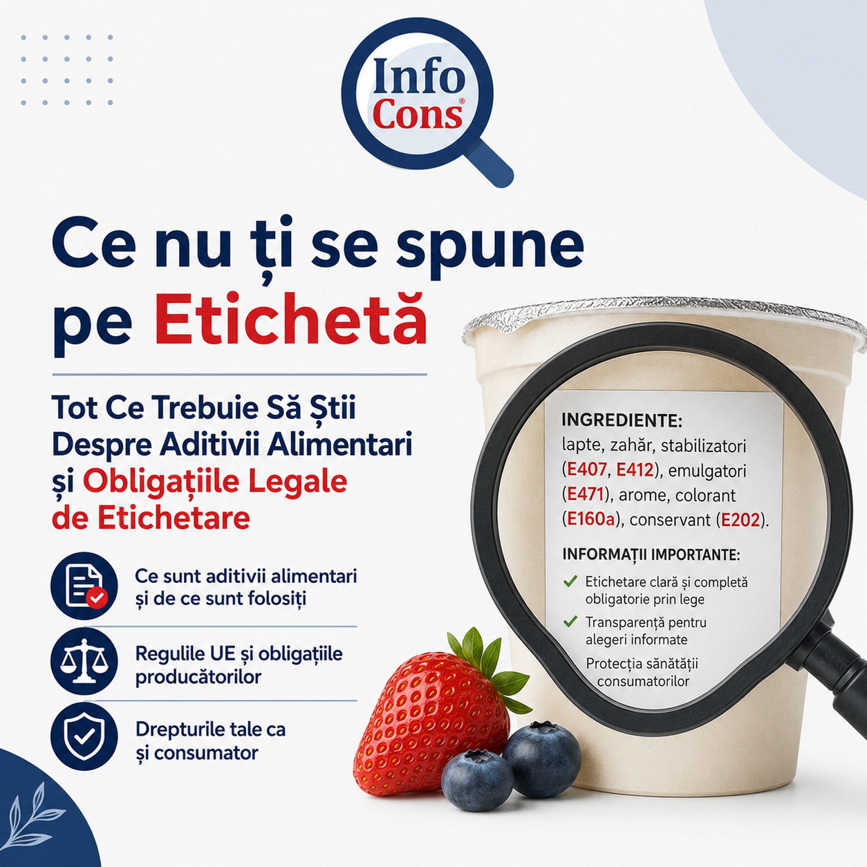 Ce nu ți se spune pe Etichetă : Tot Ce Trebuie Să Știi Despre Aditivii Alimentari și Obligațiile Legale de Etichetare