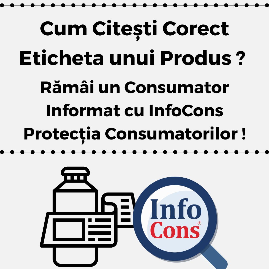 Cum Citești Corect Eticheta unui Produs ? Rămâi un Consumator Informat cu InfoCons Protecția Consumatorilor !