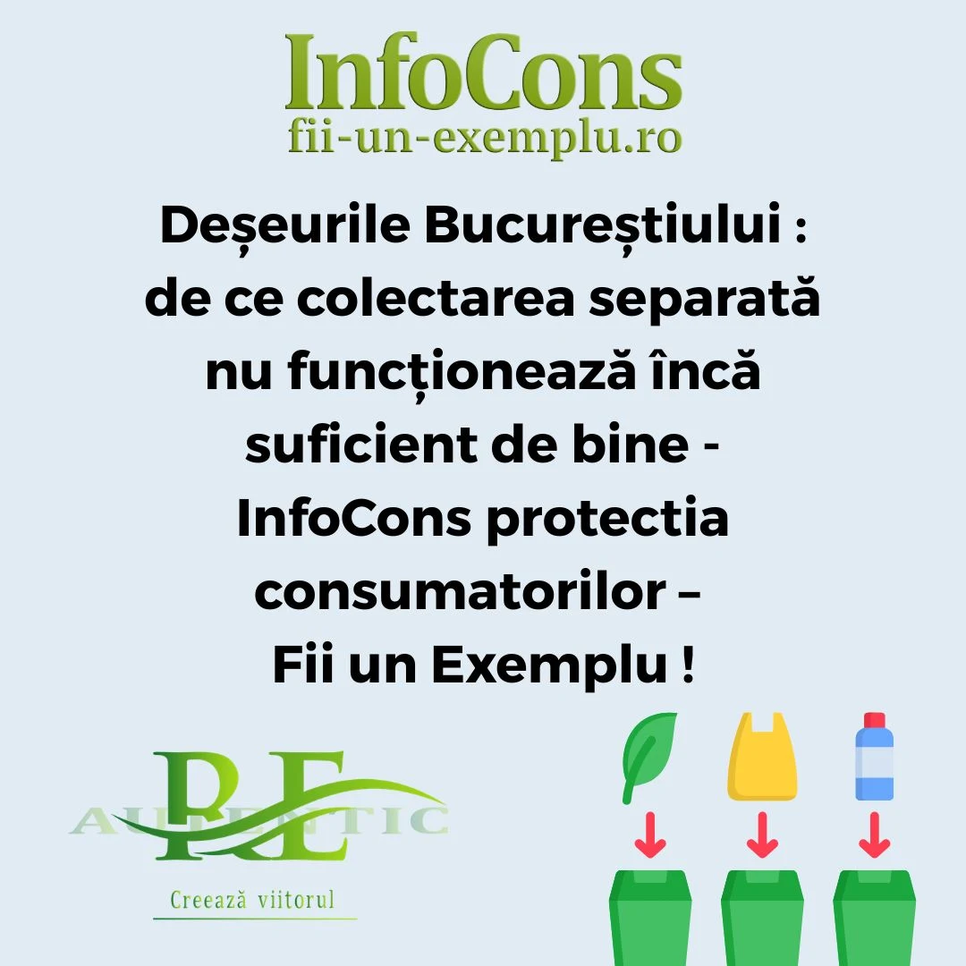 Deșeurile Bucureștiului : de ce colectarea separată nu funcționează &icirc;ncă suficient de bine &ndash; InfoCons protectia consumatorilor &ndash; Fii un Exemplu !
