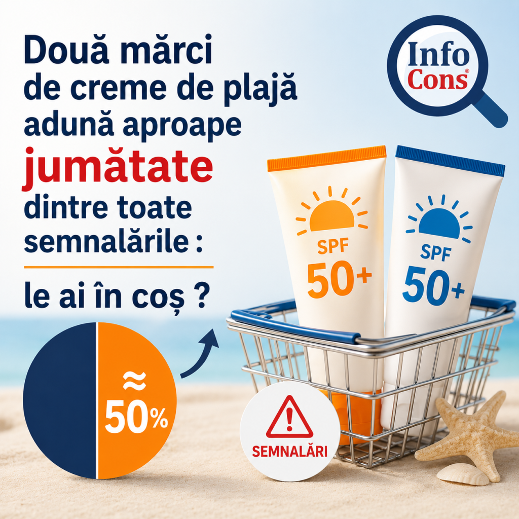 Două mărci de creme de plajă adună aproape jumătate dintre toate semnalările : le ai &icirc;n coș ?