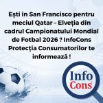 Ești în San Francisco pentru meciul Qatar – Elveția din cadrul Campionatului Mondial de Fotbal 2026 ? InfoCons Protecția Consumatorilor te informează !