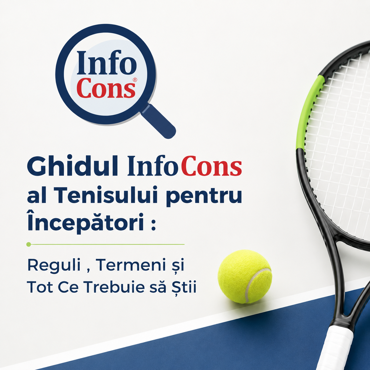 Ghidul InfoCons al Tenisului pentru &Icirc;ncepători : Reguli , Termeni și Tot Ce Trebuie să Știi