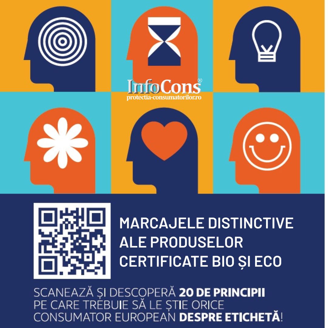 Info Eticheta &ndash; Principiul 19 : Marcajele distinctive ale produselor certificate bio și eco